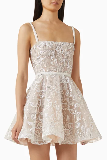 Midnight Bridal Sequin-embellished Dress