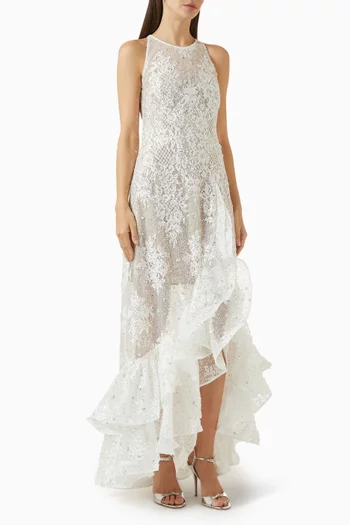 Sicilia Ruffle-hem Dress