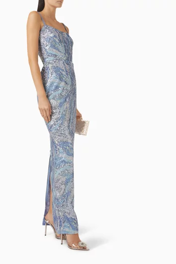 Dahlia Sequinned Maxi Dress