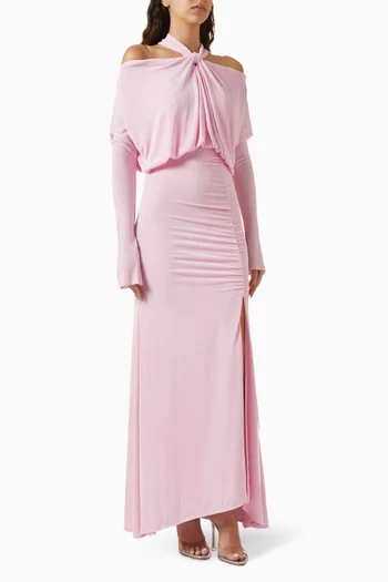 Cold-shoulder Maxi Dress