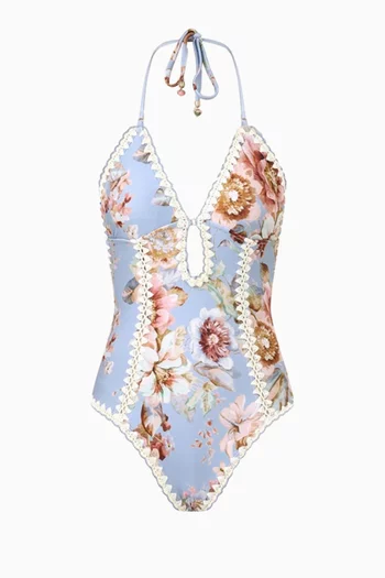 Awaken Crochet Keyhole One-piece Swimsuit