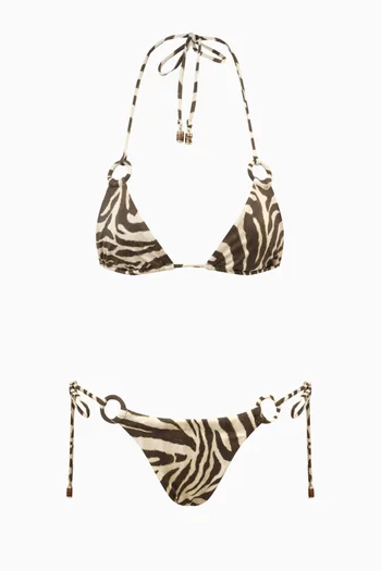 طقم بيكيني واندرلست بأربطة وحلقات