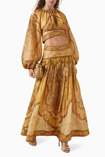 Wanderlust Crop Top in Cotton Blend