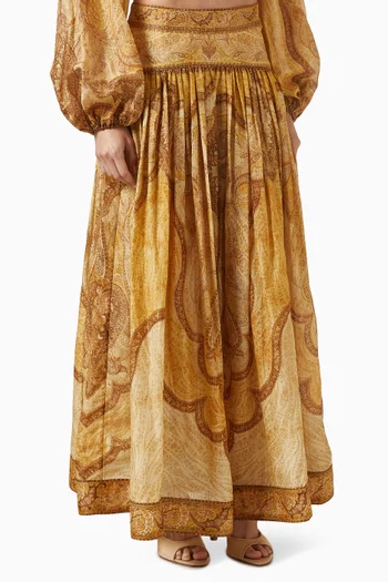 Wanderlust Maxi Skirt in Cotton Blend