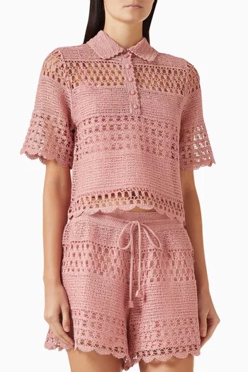 قميص واندرلست صن كروشيه ومزيج قطن