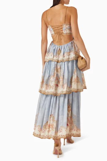 Daylight Tiered Dress in Cotton Blend