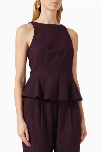 بلوزة ياسبورلا بحافة على شكل جرس