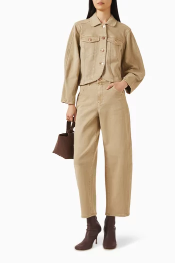 بنطال جينز ياسلوا بقصة ساق أسطوانية دينم