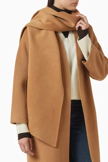 وشاح بوجهين صوف مارينو وكشمير