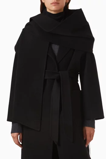 وشاح بوجهين صوف مارينو وكشمير