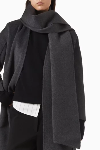 وشاح بوجهين صوف مارينو وكشمير