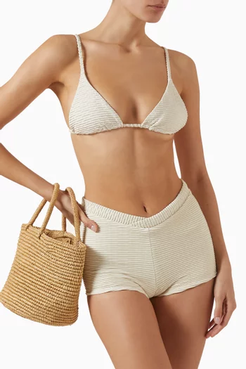 Via Jacquard Bikini Top