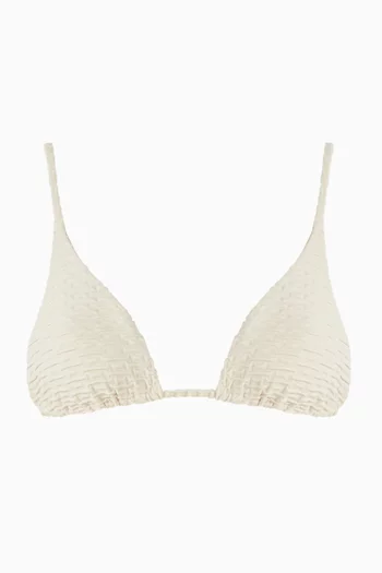 Via Jacquard Bikini Top