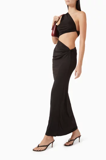 فستان يانا طويل جيرسيه