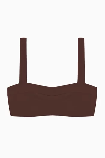 قطعة بيكيني علوية كوست قماش غير لامع