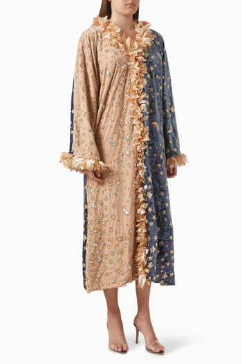 فستان جالاكسيا متوسط الطول مخمل