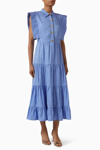 فستان لوسيرو طويل مزيج فيسكوز