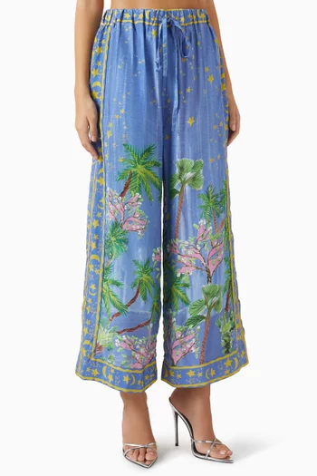 Noche Pants in Viscose Blend