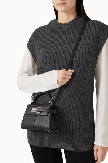 Elise Top Handle Bag in Vegan Leather