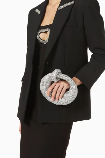 Mini Abacus Artificial Crystal Top Handle Bag