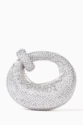 Mini Abacus Artificial Crystal Top Handle Bag