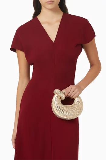 Mini Abacus Artificial Crystal Top Handle Bag