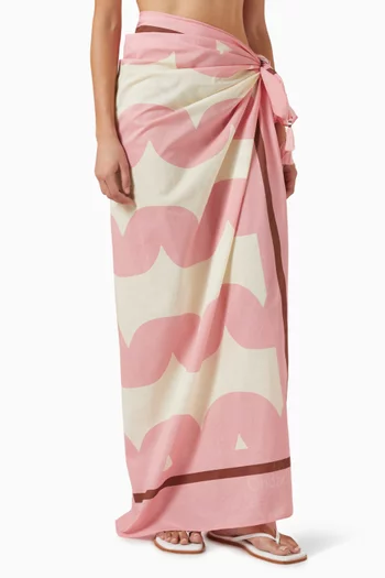 Beth Printed Pareo in Cotton