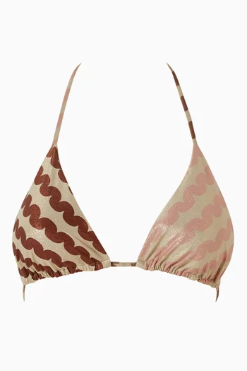 Maia Printed Bikini Top