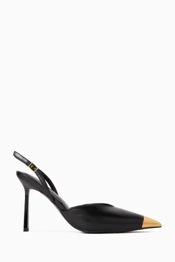 Savannah 100 Slingback Pumps in Vegan Leather