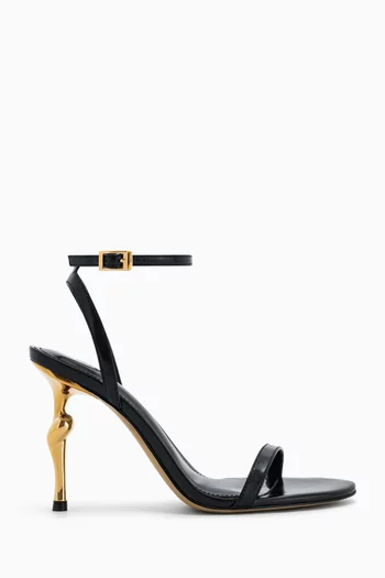 صندل اليفيا بكعب 95 مم جلد نباتي