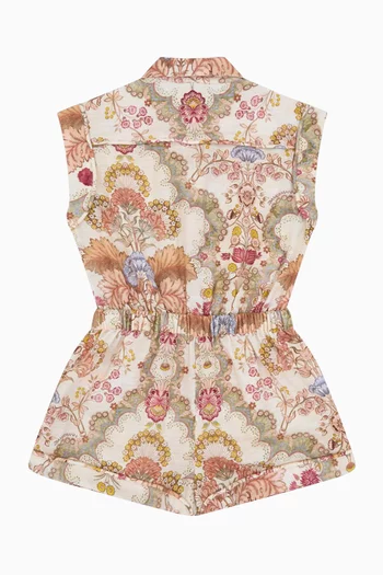 Daylight Pocket Playsuit in Cotton