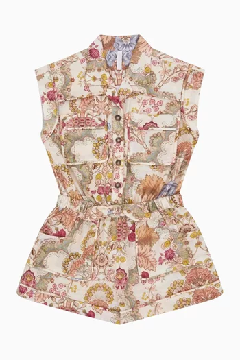 Daylight Pocket Playsuit in Cotton