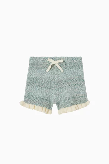 Knitted Shorts in Cotton Blend