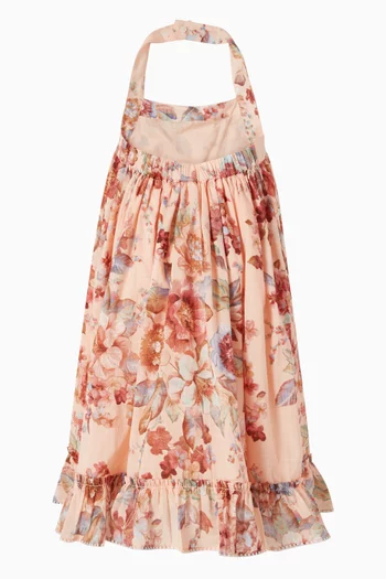 فستان اويكن برباط حول الرقبة قطن