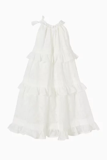 Patience Tiered Dress in Cotton Blend