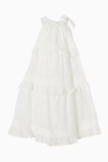 Patience Tiered Dress in Cotton Blend