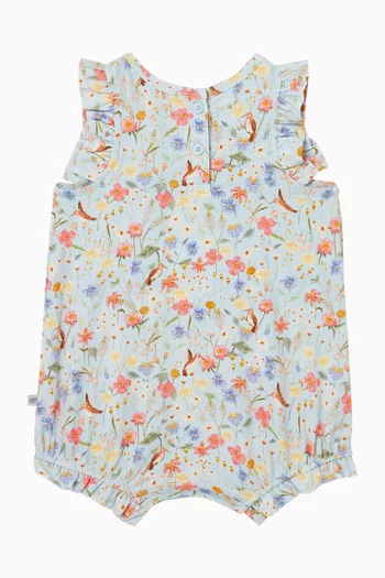 Songbird Frill Romper in Cotton