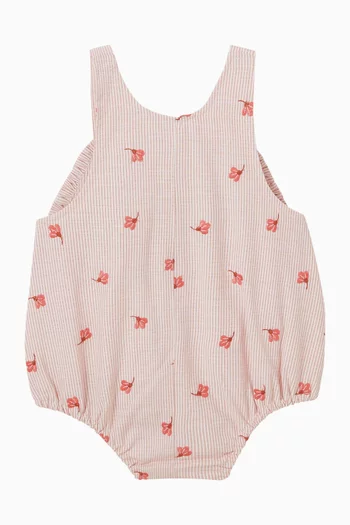 Songbird Embroidered Overall in Cotton