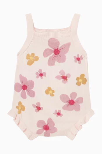 Grow Wild Knitted Romper in Cotton