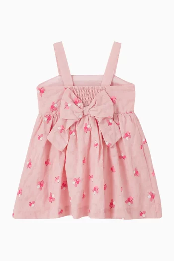 Summer Vacay Embroidered Dress in Cotton
