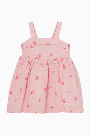 Summer Vacay Embroidered Dress in Cotton