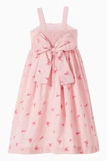 Summer Vacay Embroidered Dress in Cotton