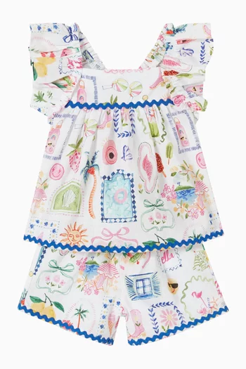 Summer Vacay Ric-rac Top in Cotton