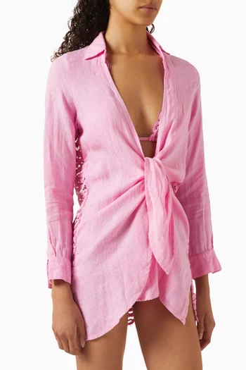 Millie Tie Tunic in Lace