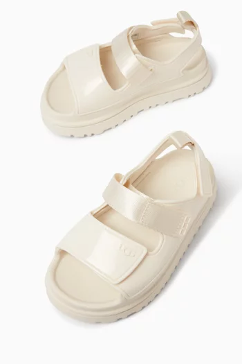 حذاء مفتوح غولدن غلو بتصميم لامع