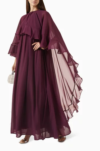 Frilled Cape Kaftan