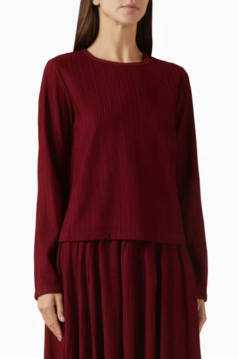 Long-sleeve Top in Jersey