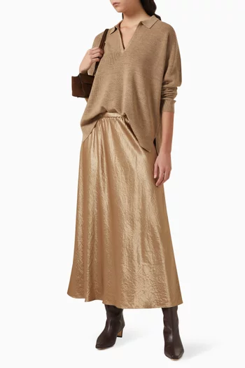 سترة بفتحة رقبة على شكل حرف V‏ صوف مارينو