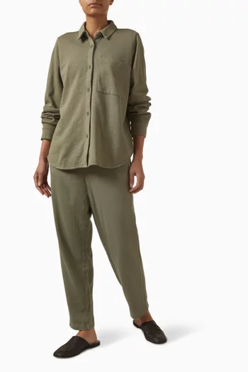 قميص قطن تيري مصبوغ