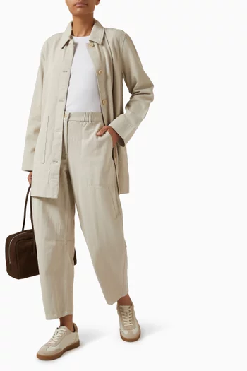 تي شيرت قطن مطاطي ومضلع